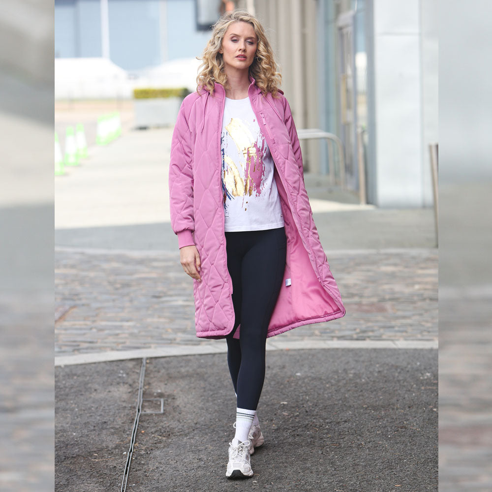 Relax & Renew Casey Longline Coat Berry