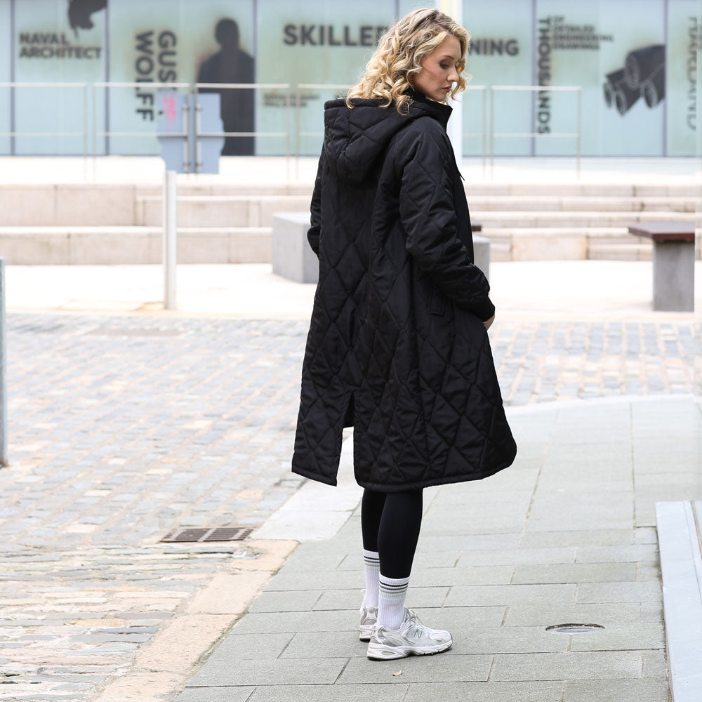 Relax & Renew Casey Longline Coat Black