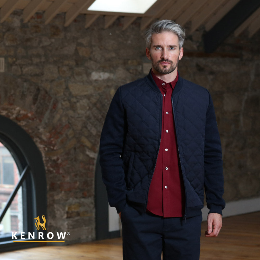 Kenrow Charlie Hybrid Zip Through Navy B2B