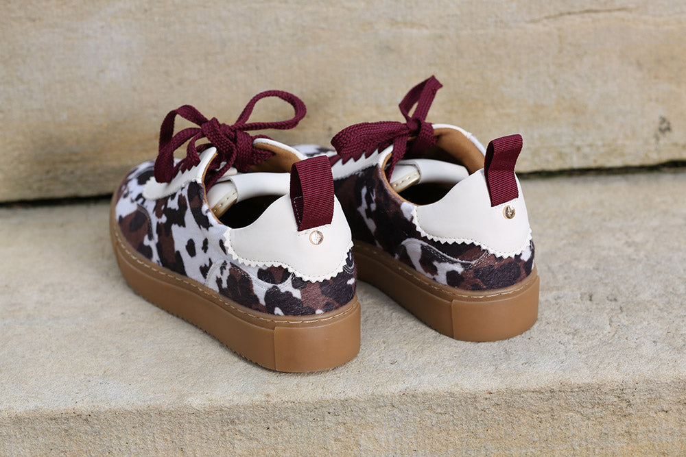 Rant and Rave Ciara Trainer Cow Print