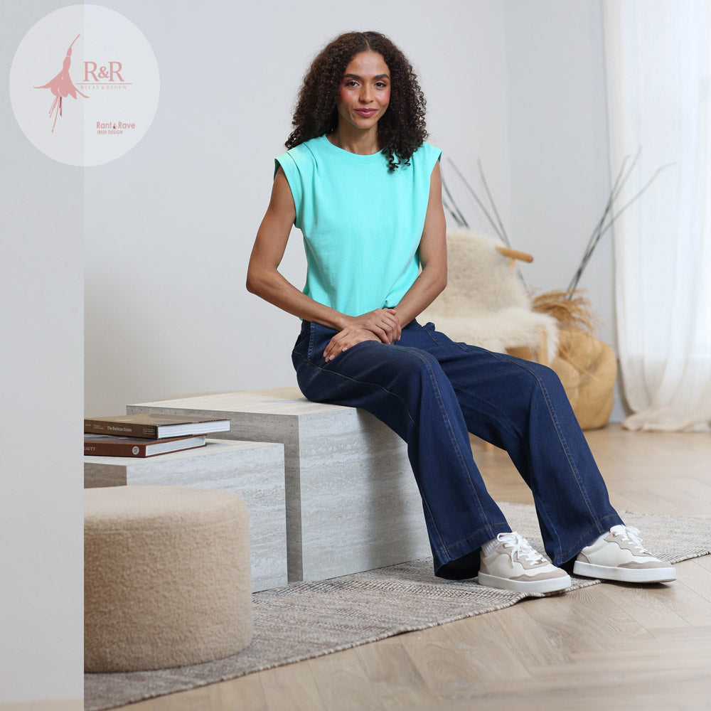 Relax & Renew Claudia Top Turquoise