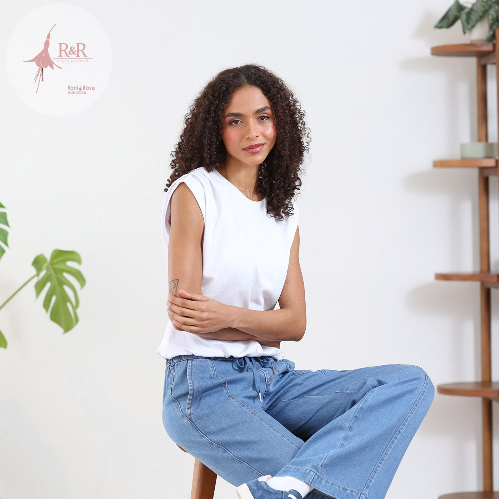 Relax & Renew Claudia Top White