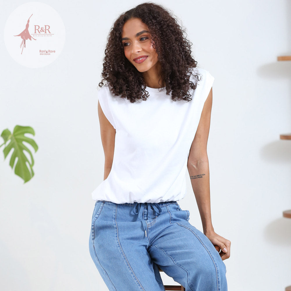 Relax & Renew Claudia Top White
