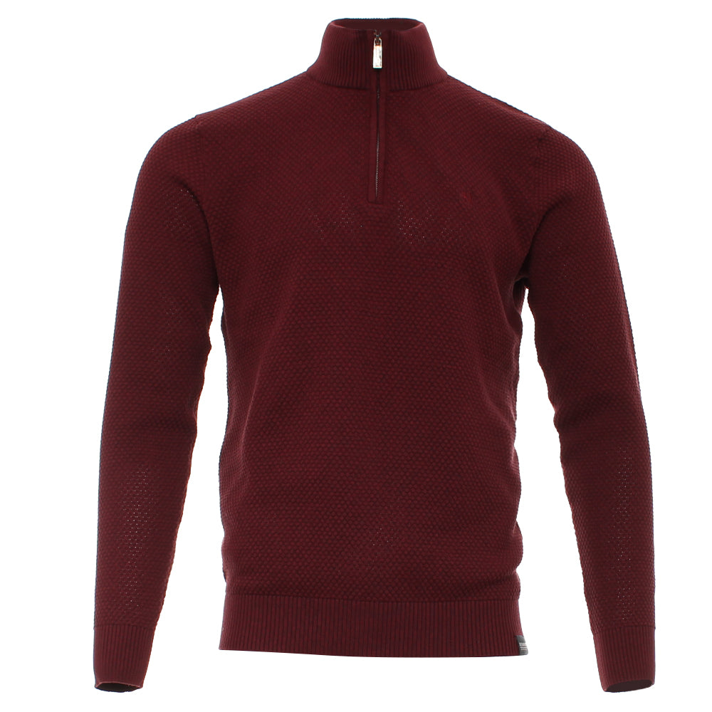 Kenrow Cullan Half Zip Burgundy