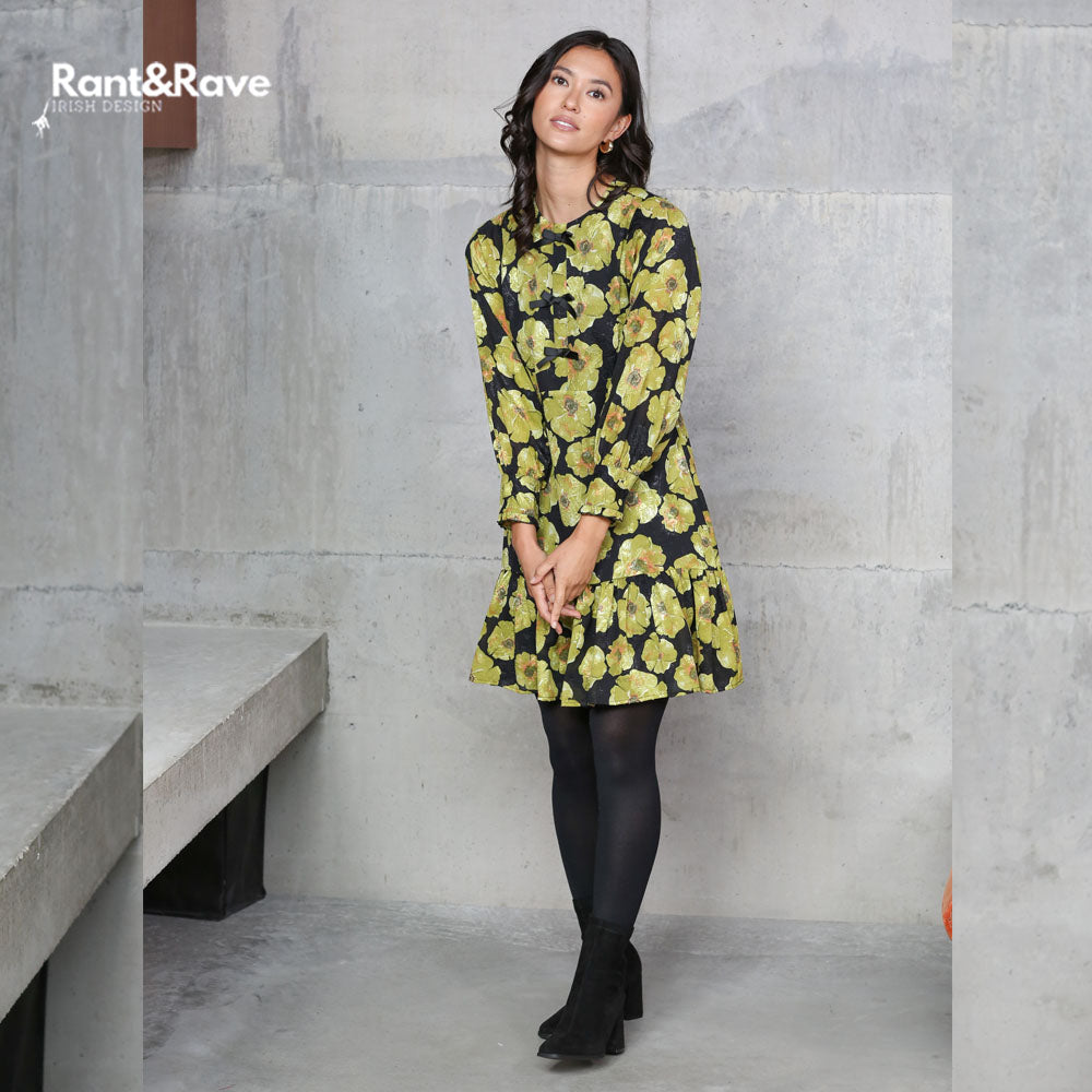 Rant & Rave Daina Dress  Lime Green