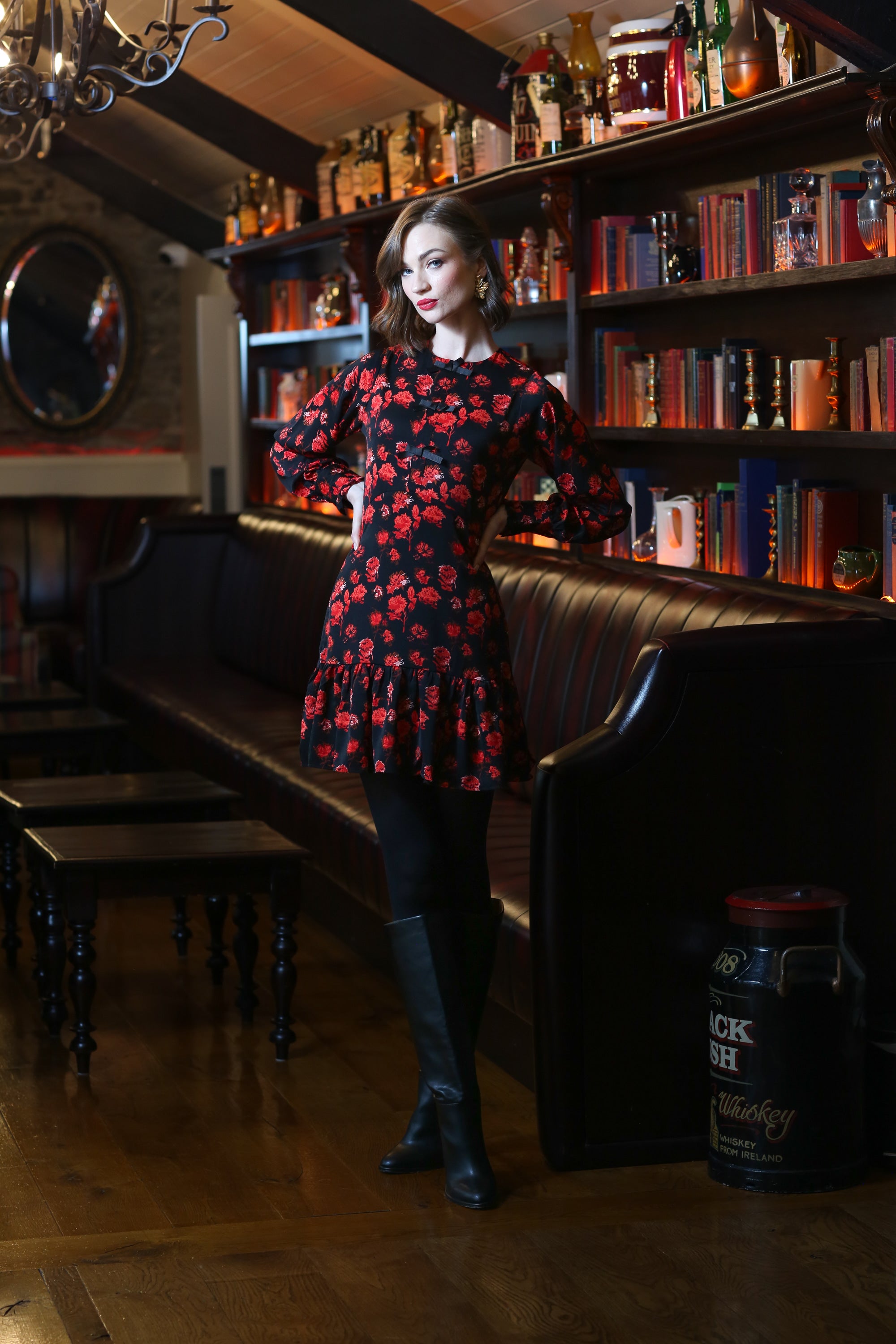 Rant & Rave Daina Dress  Red