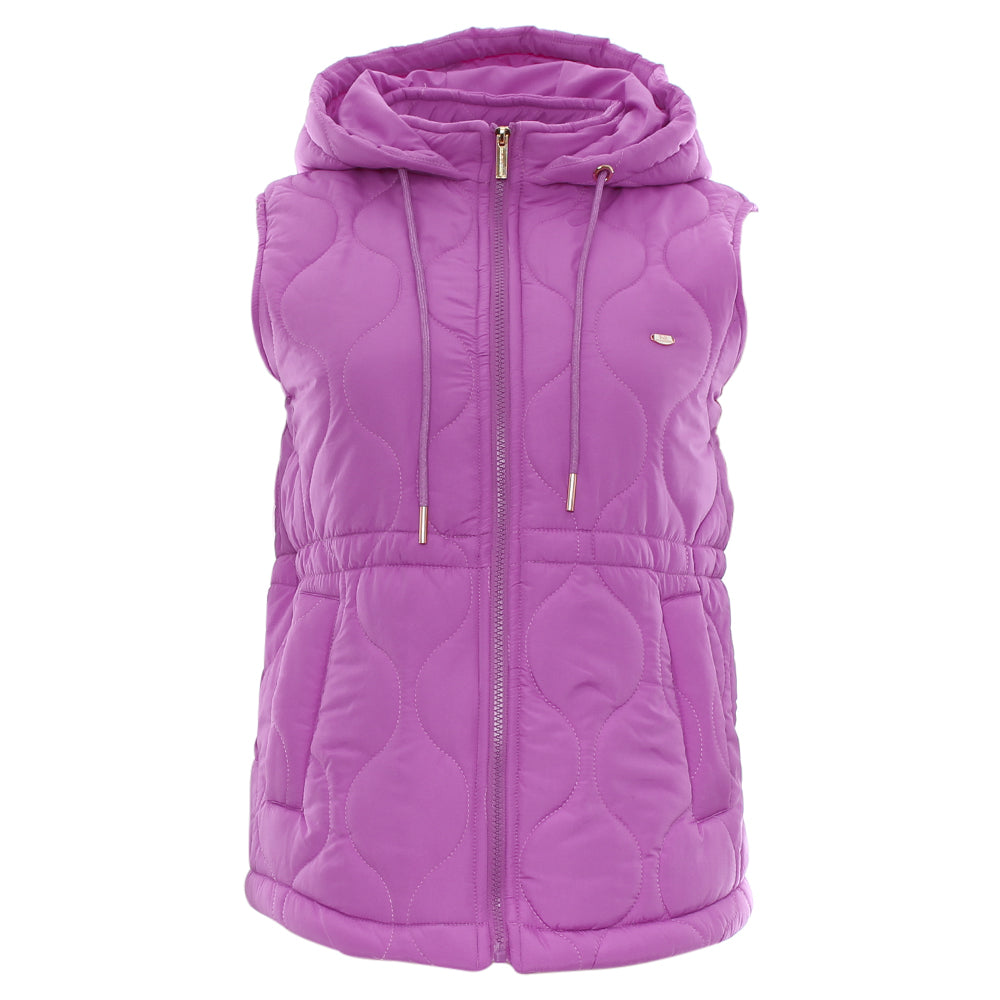 Relax & Renew Denise Quilted Gilet Purple