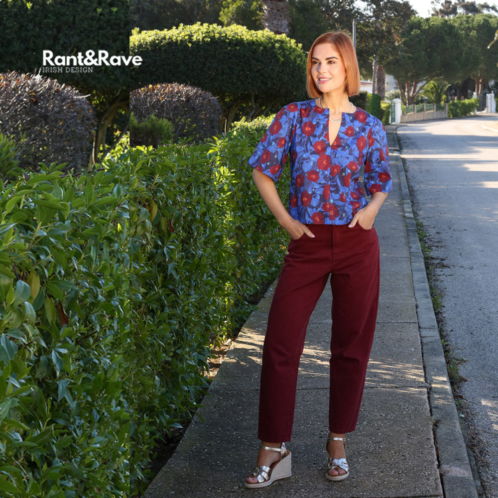 Rant & Rave Diane Coloured Jean Rosewood