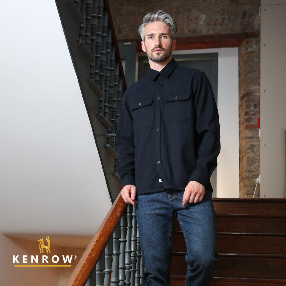 Kenrow Duncan Overshirt Navy
