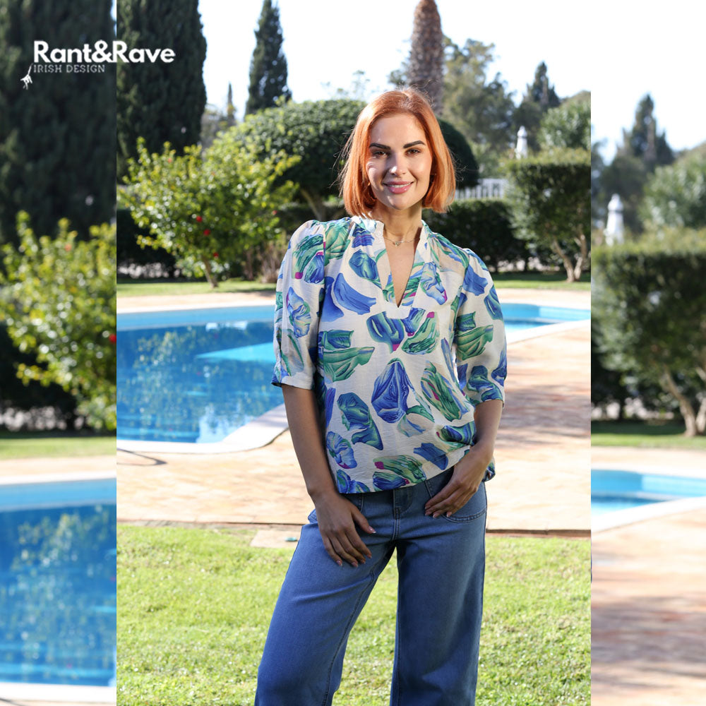 Rant and Rave East Top Blue