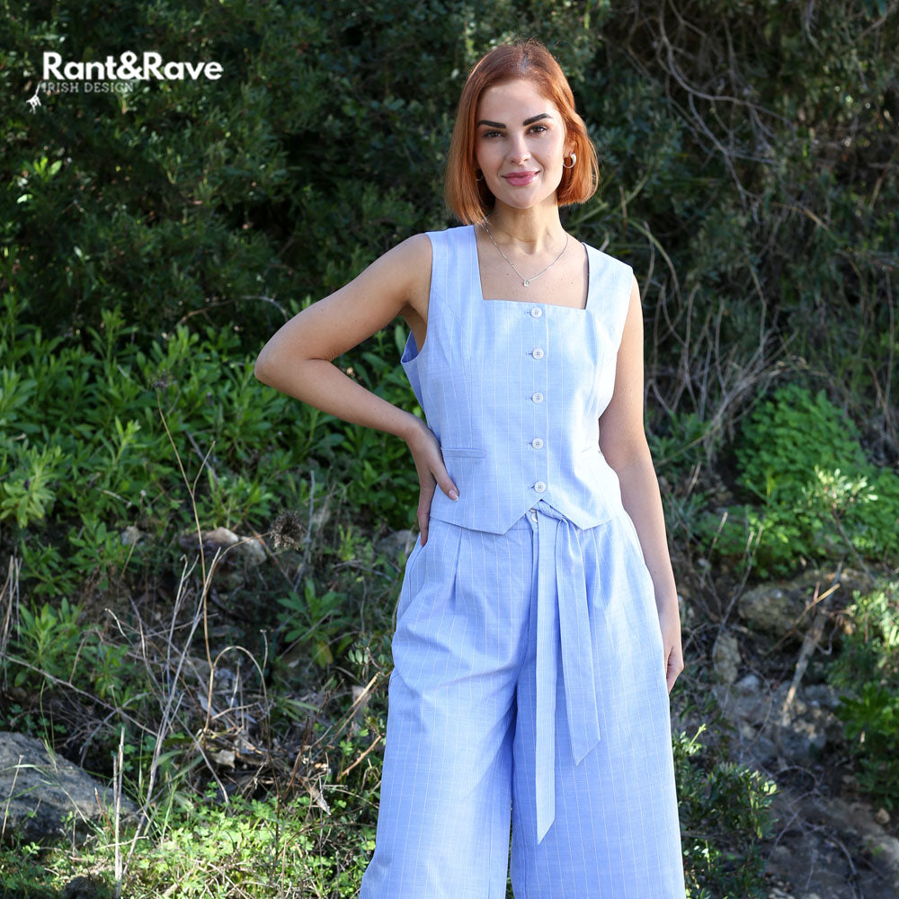 Rant and Rave Edlyn Waistcoat Sky