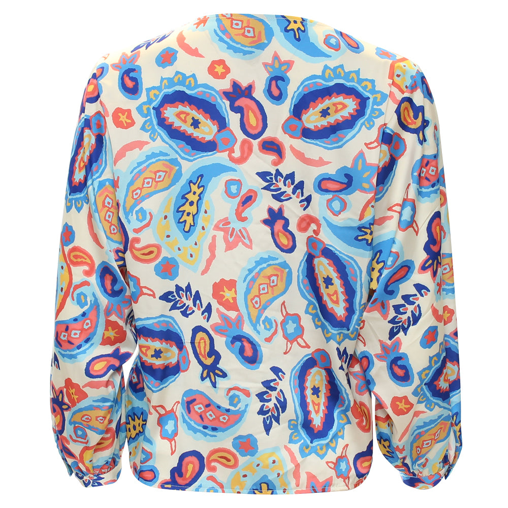 Rant and Rave Ellora V Neck Top Cobalt