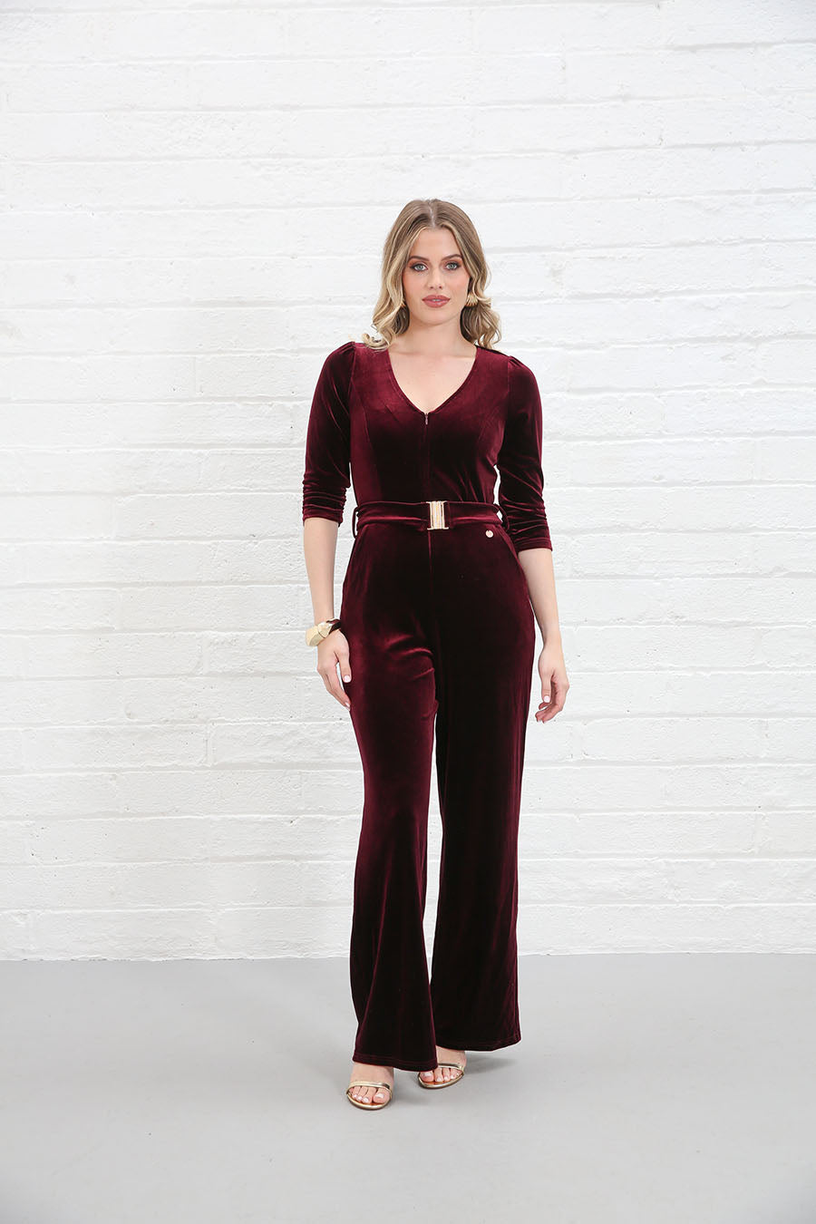 Rant & Rave Farrah Jumpsuit Wine
