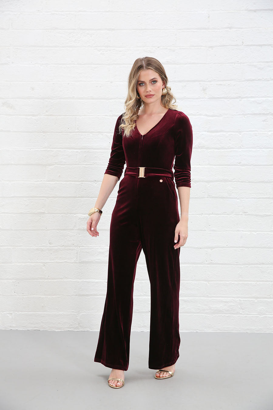 Rant & Rave Farrah Jumpsuit Wine