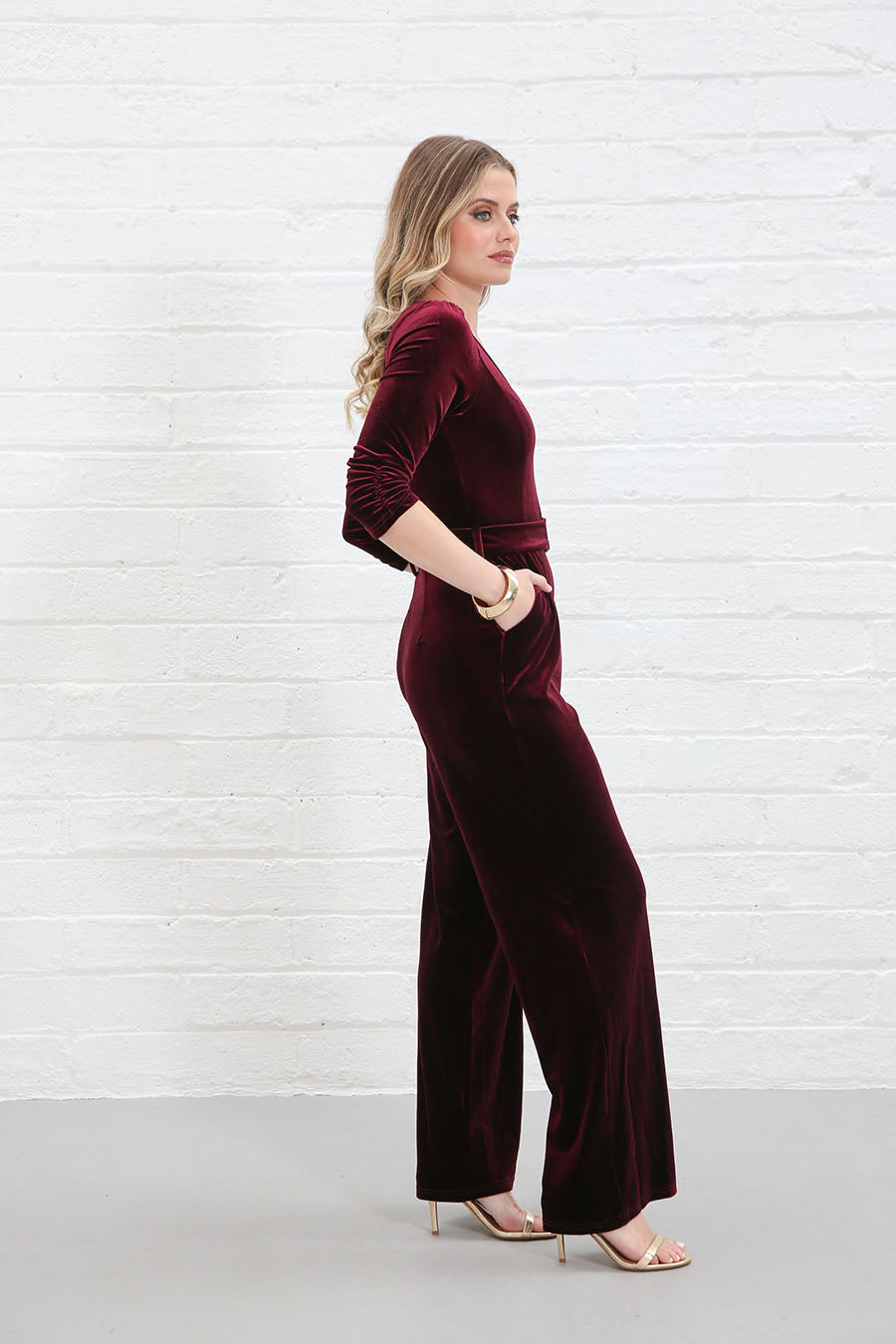 Rant & Rave Farrah Jumpsuit Wine