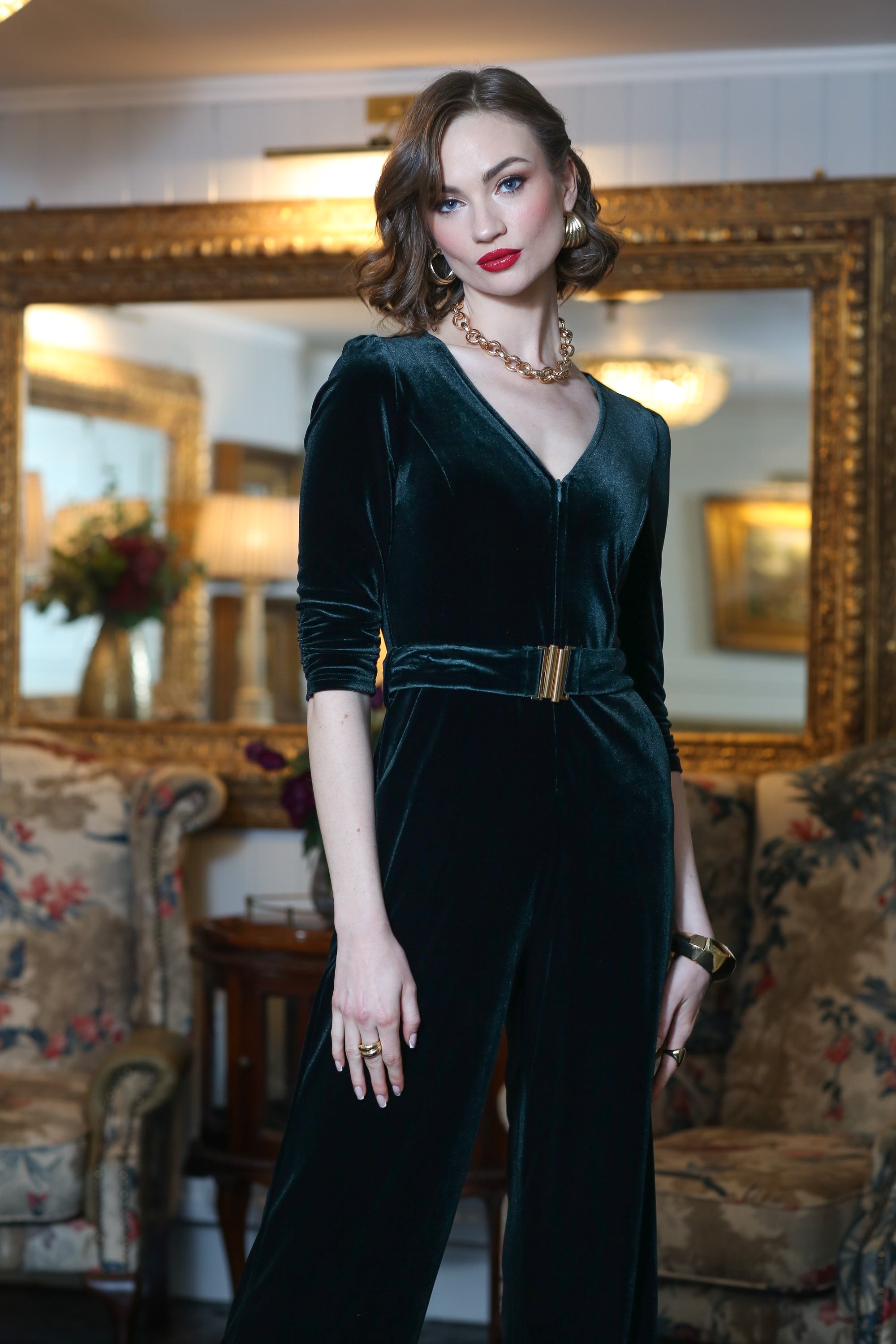 Rant & Rave Farrah Jumpsuit Green (Pre Sale - Dispatched on November 12th)