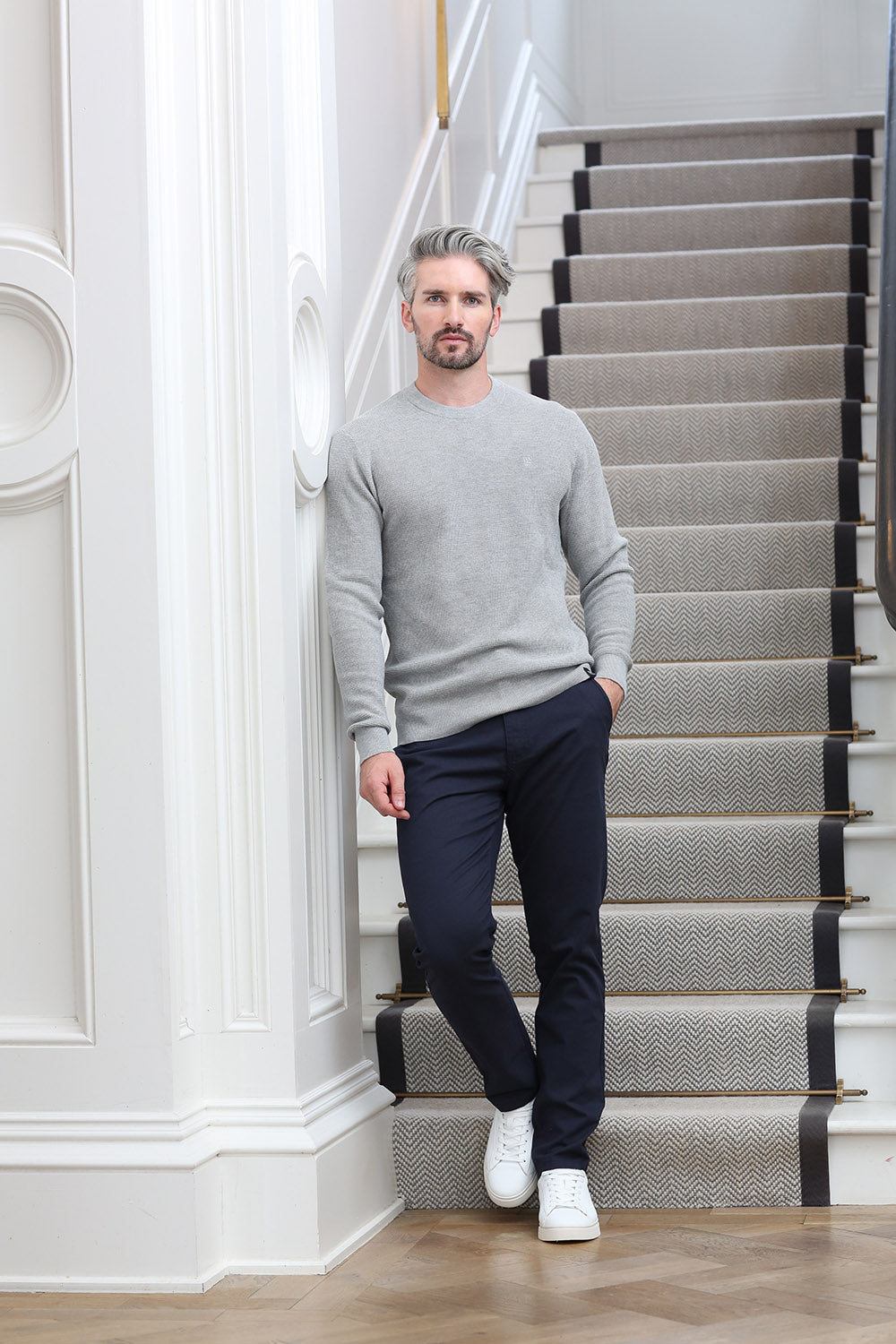 Kenrow Farrell Jumper Grey Melange