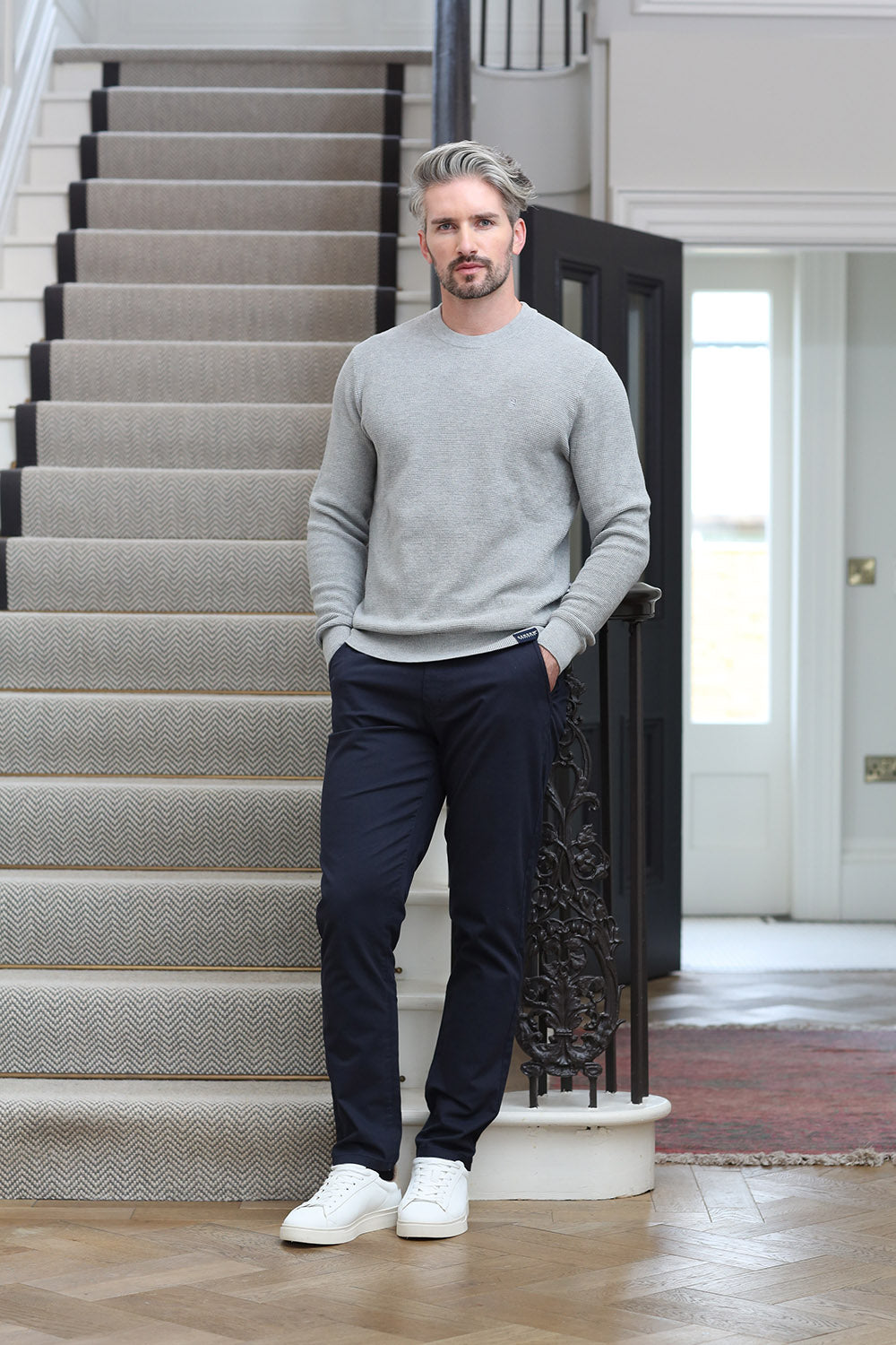 Kenrow Farrell Jumper Grey Melange