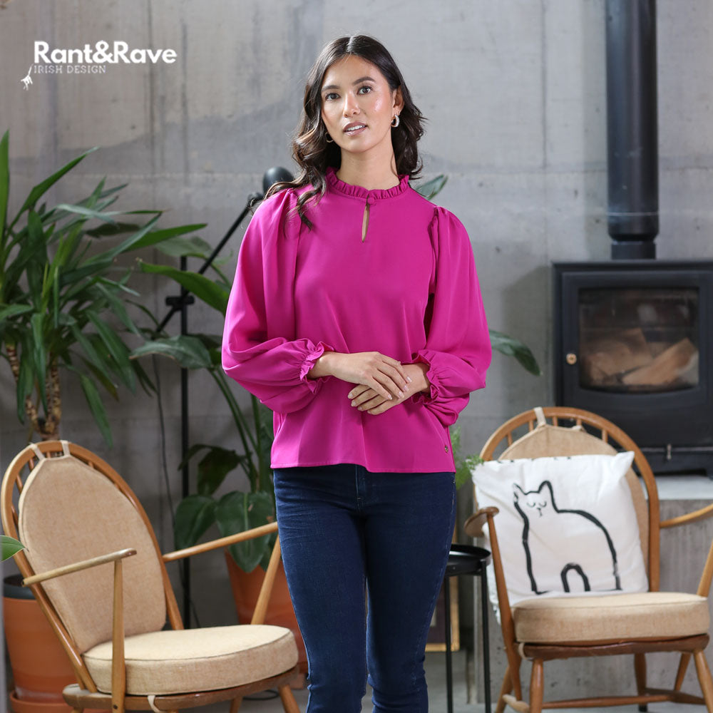 Rant & Rave Fee Top Magenta