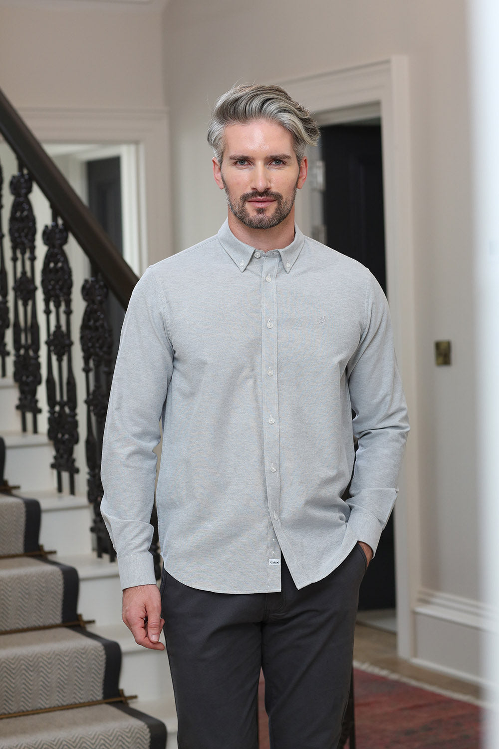 Kenrow Fritz Shirt Light Grey