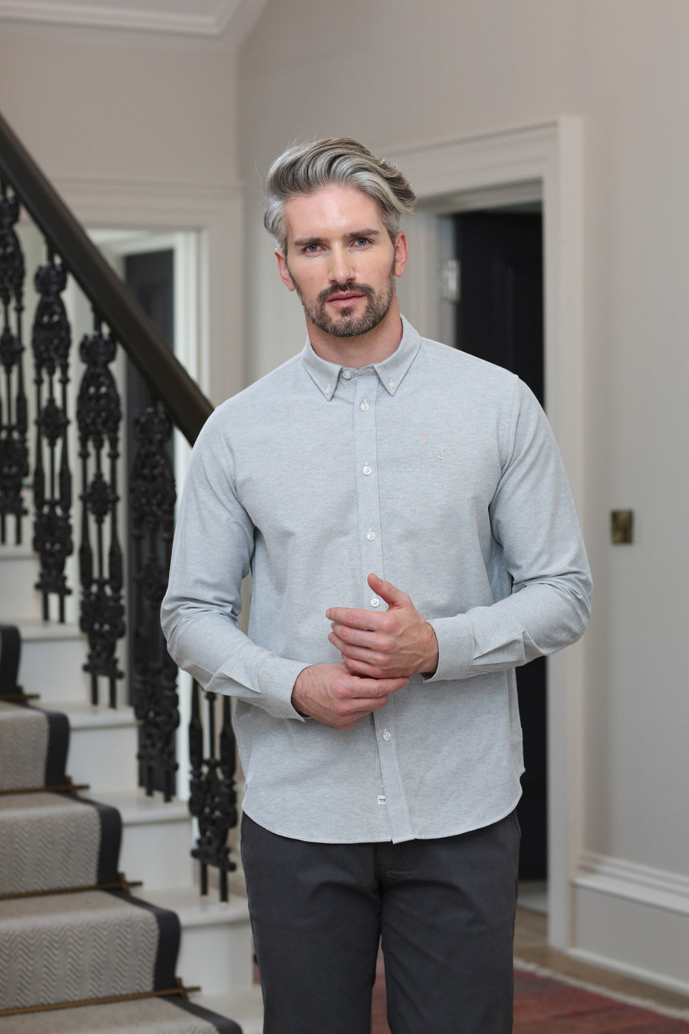 Kenrow Fritz Shirt Light Grey