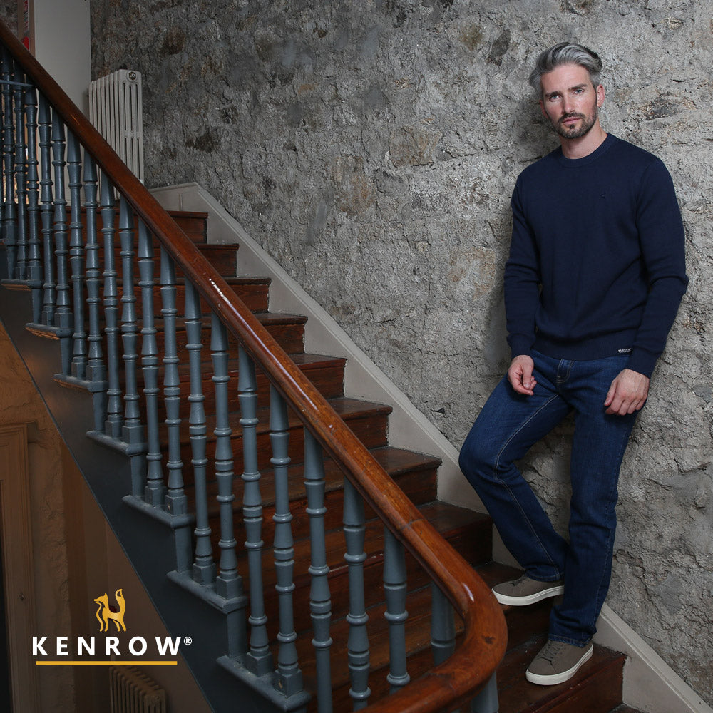 Kenrow Graham Jumper Navy Melange