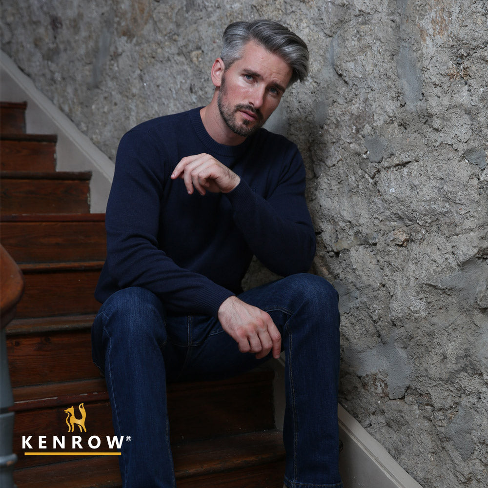 Kenrow Graham Jumper Navy Melange