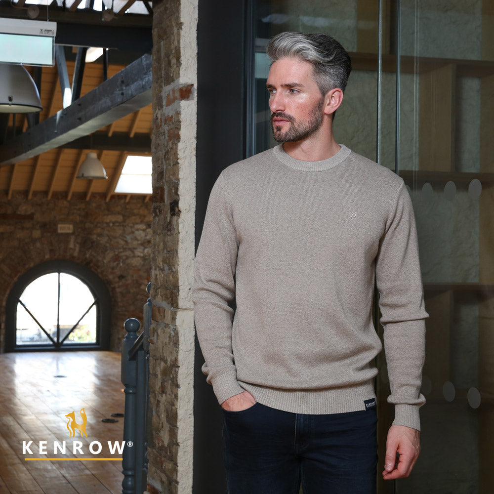 Kenrow Graham Jumper Sand Melange
