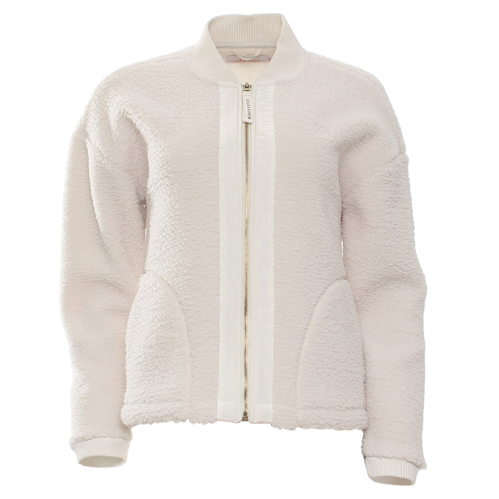 Relax & Renew Heidi Borg Bomber Jacket Cream