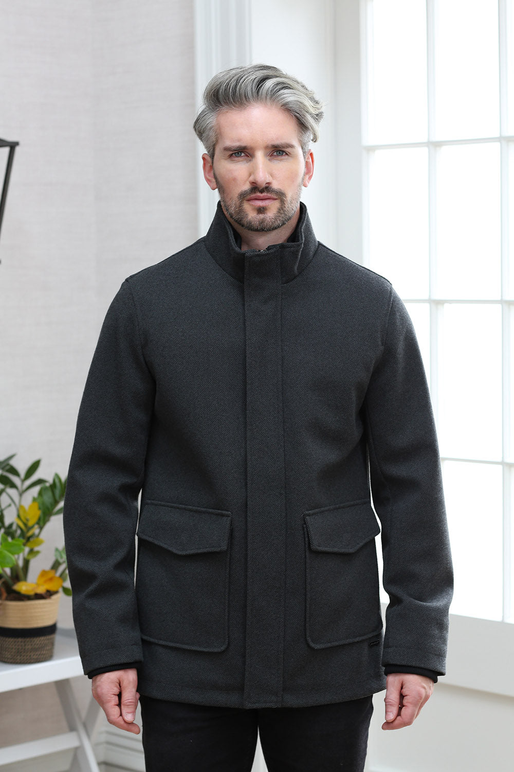 Kenrow Huxley Coat Charcoal