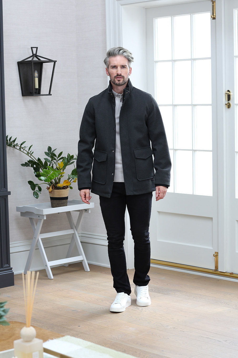 Kenrow Huxley Coat Charcoal