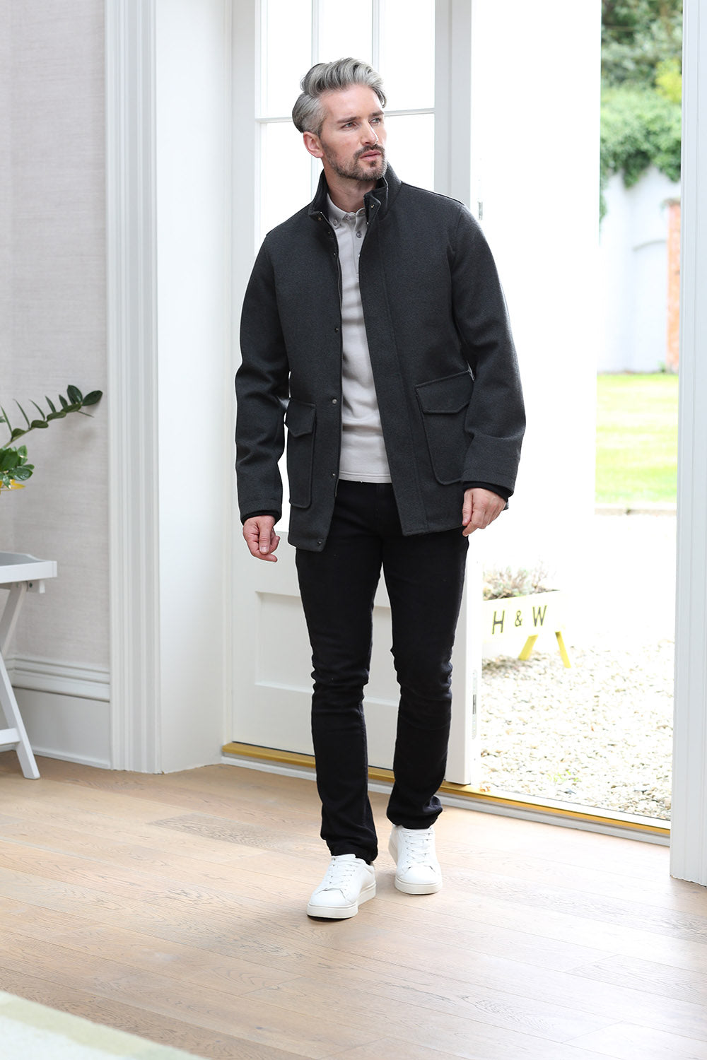 Kenrow Huxley Coat Charcoal
