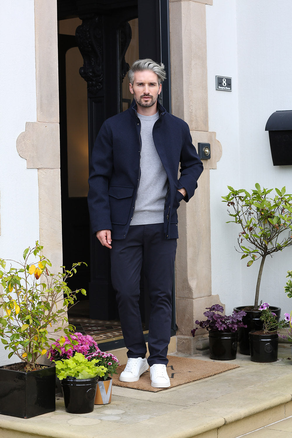 Kenrow Huxley Coat Navy