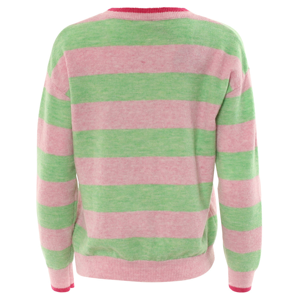 Rant & Rave Harlee Stripe Jumper Pink