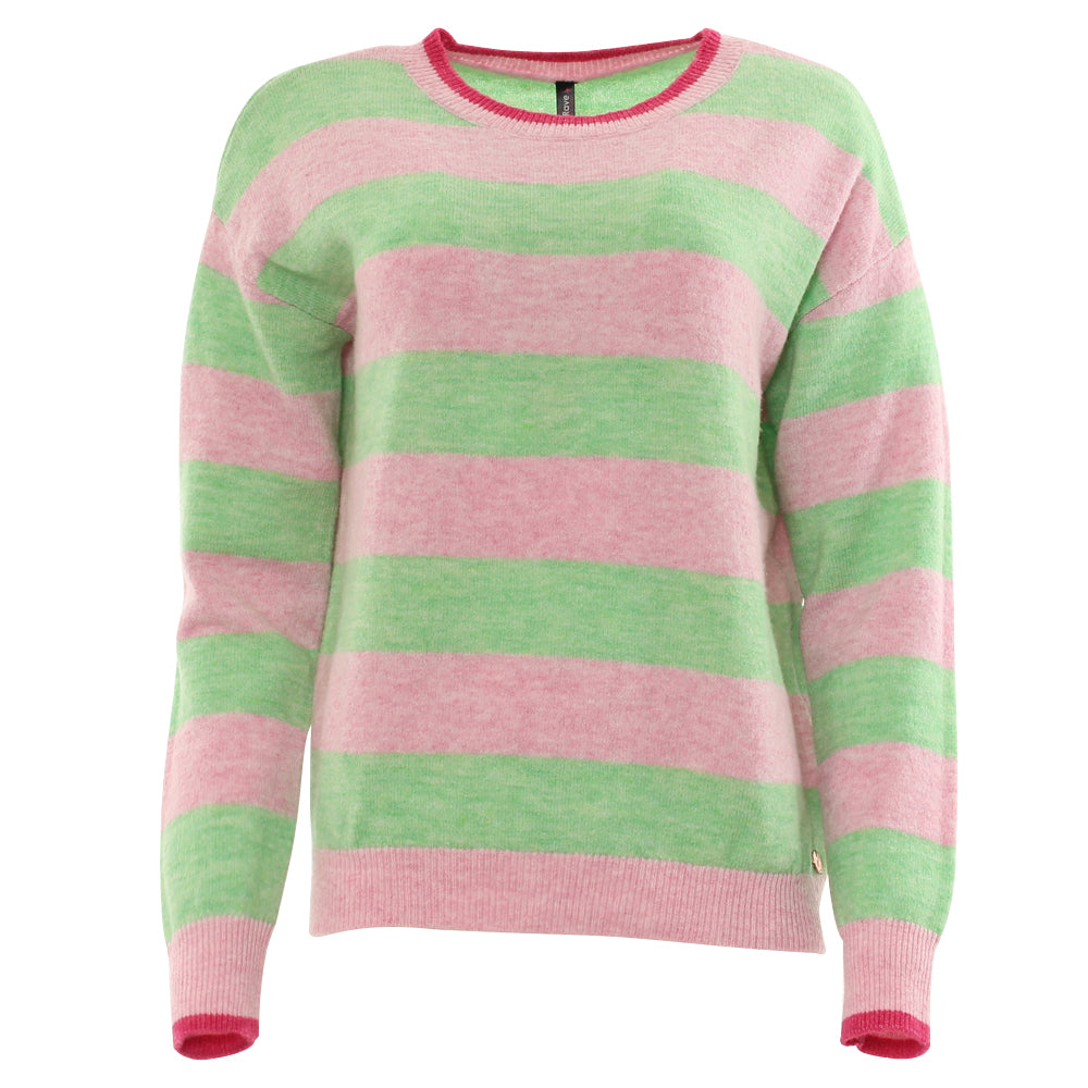 Rant & Rave Harlee Stripe Jumper Pink