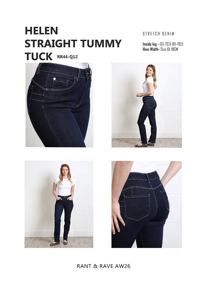 Rant & Rave Helen Straight Jean Dark Wash
