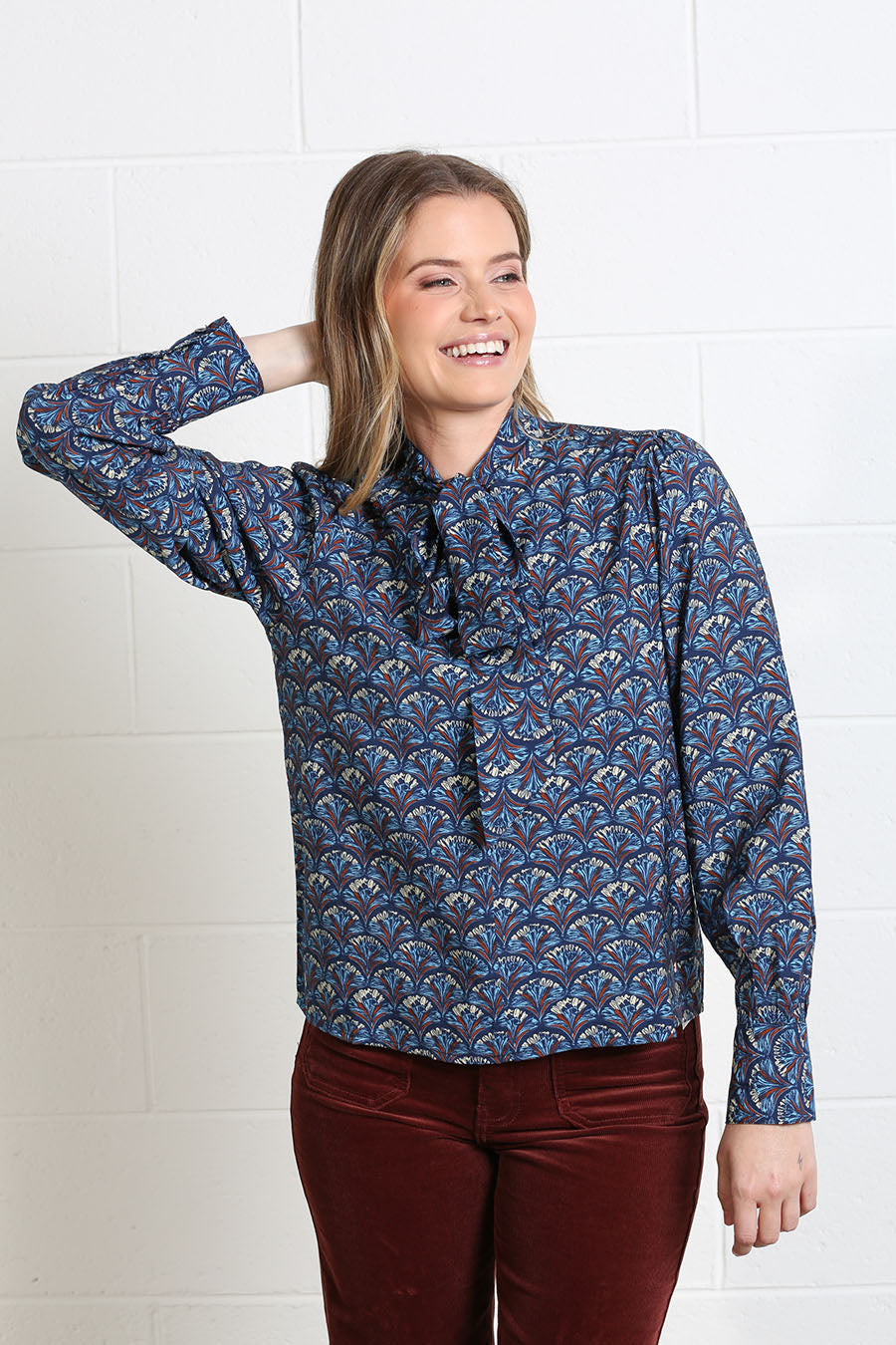 Rant and Rave Isabella Blouse Navy Reef