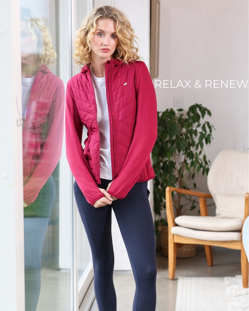 Relax & Renew Emer Padded Hood Berry