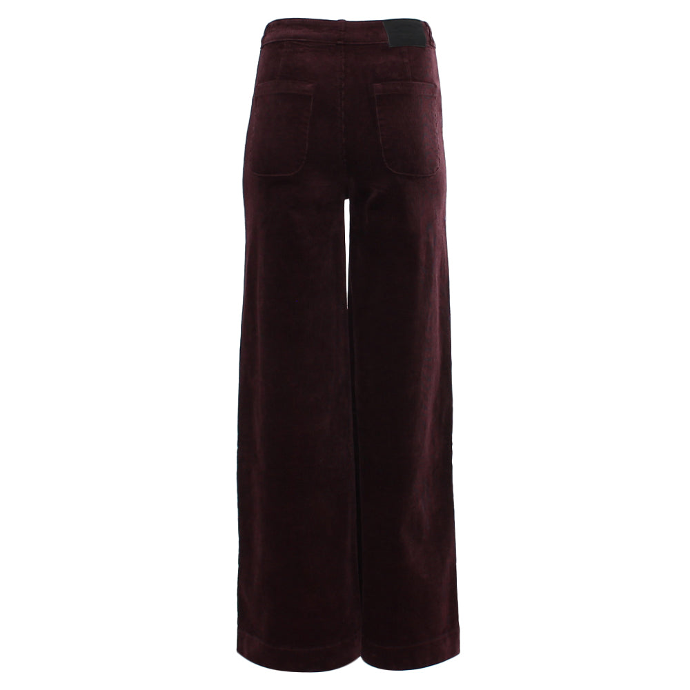 Rant & Rave Jacinda Wide Leg Cord Plum