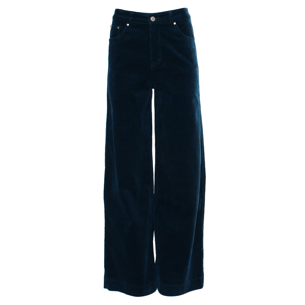 Rant & Rave Jacinda Wide Leg Cord Teal
