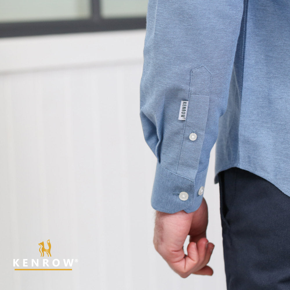 Kenrow Jagger Oxford Shirt Denim Melange