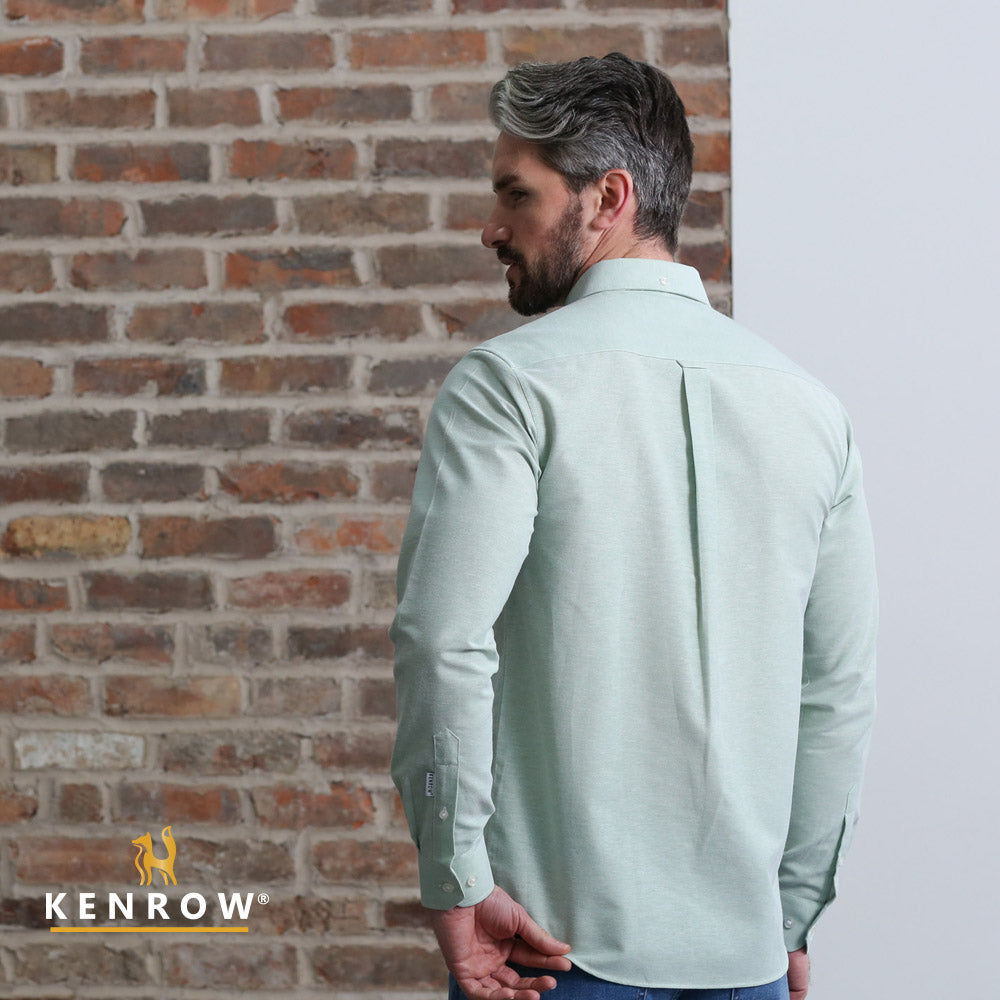 Kenrow Jagger Oxford Shirt Green Melange
