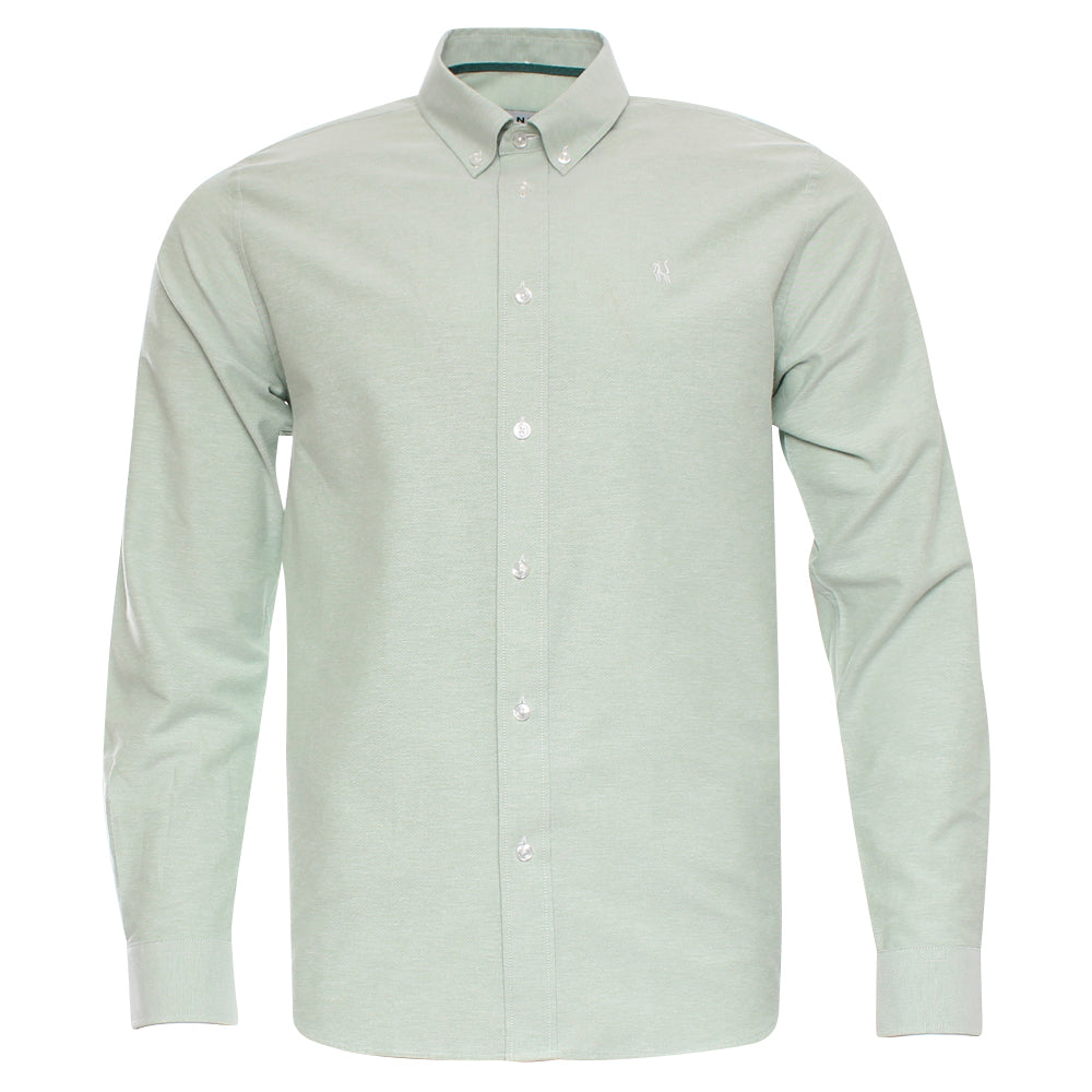 Kenrow Jagger Oxford Shirt Green Melange