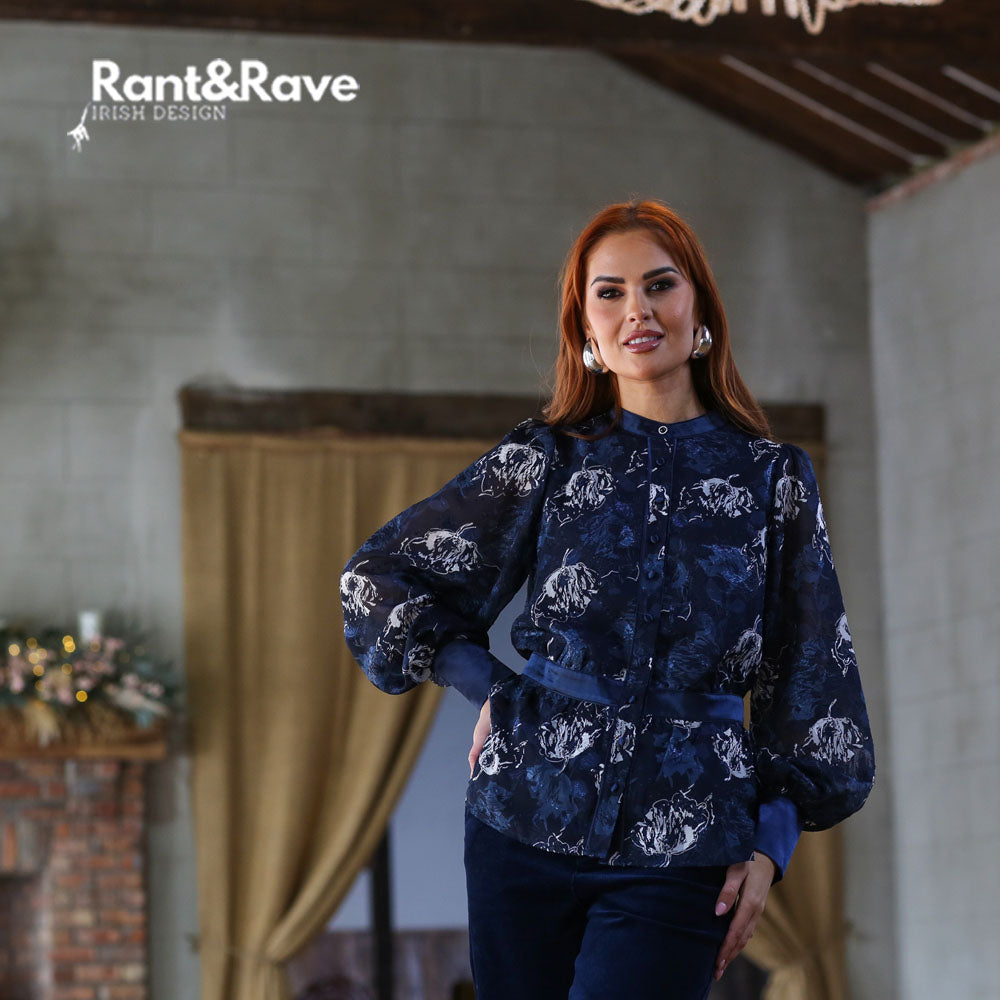 Rant & Rave Jelena Top Navy