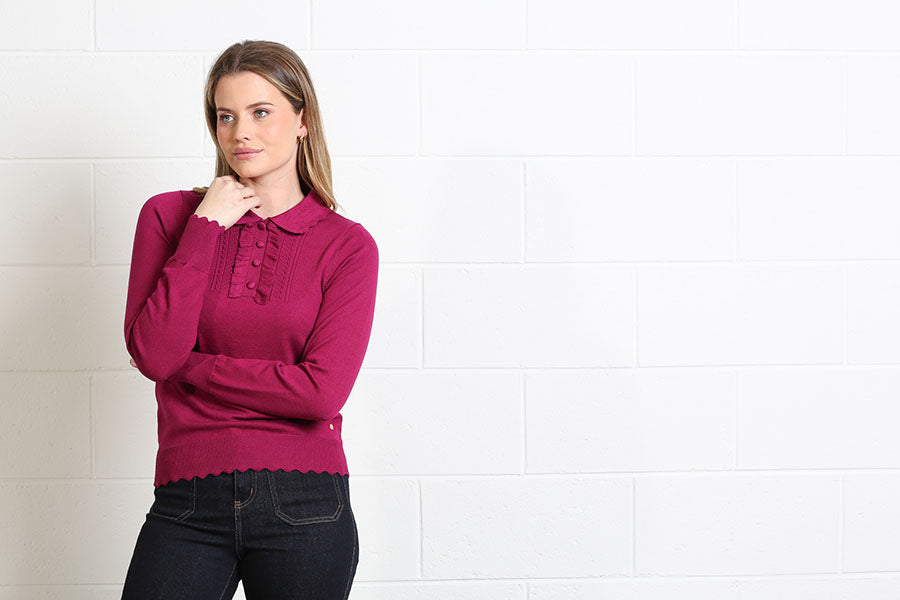 Rant and Rave Julia Jumper Magenta