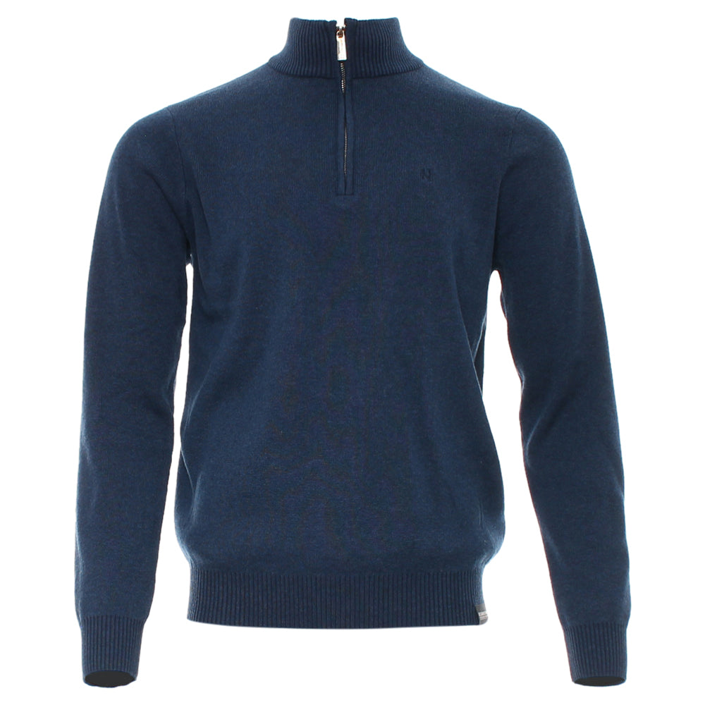 Kenrow Justin Half Zip Blue Melange