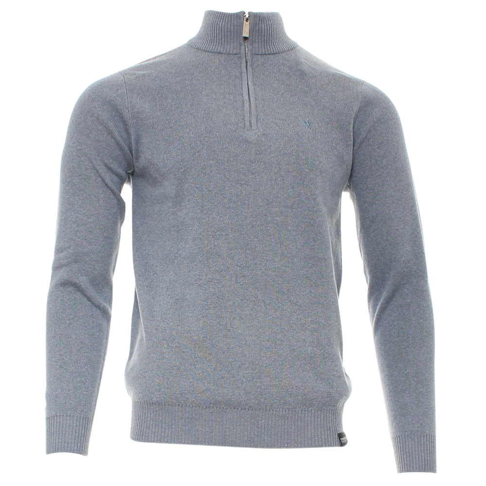 Kenrow Justin Half Zip Powder Blue Melange