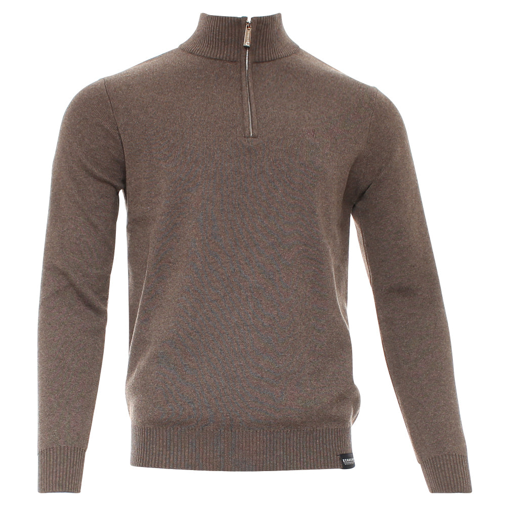 Kenrow Justin Half Zip Stone Melange