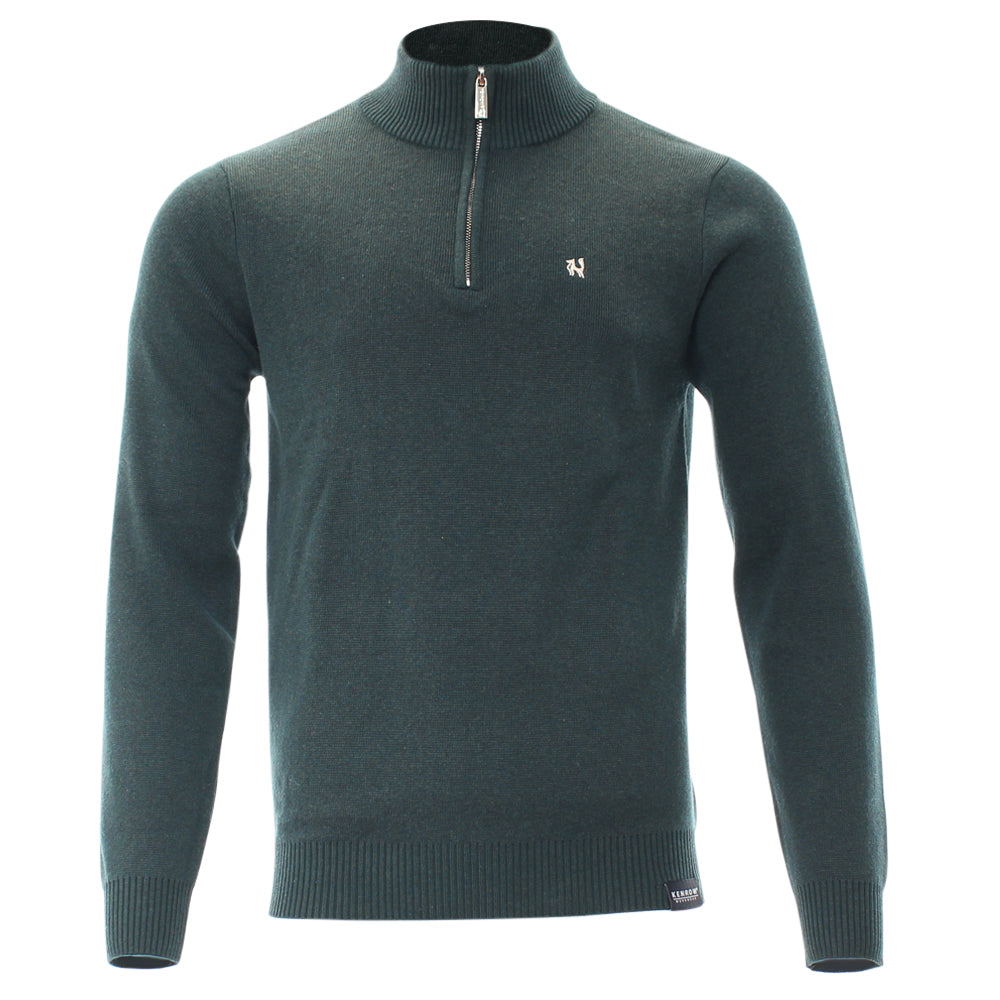 Kenrow Jason Half Zip Dark Olive