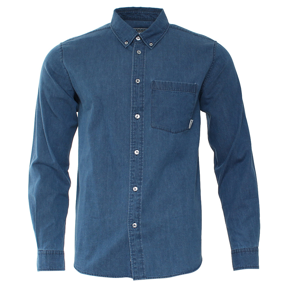 Kenrow Keenan Denim Shirt Mid Blue